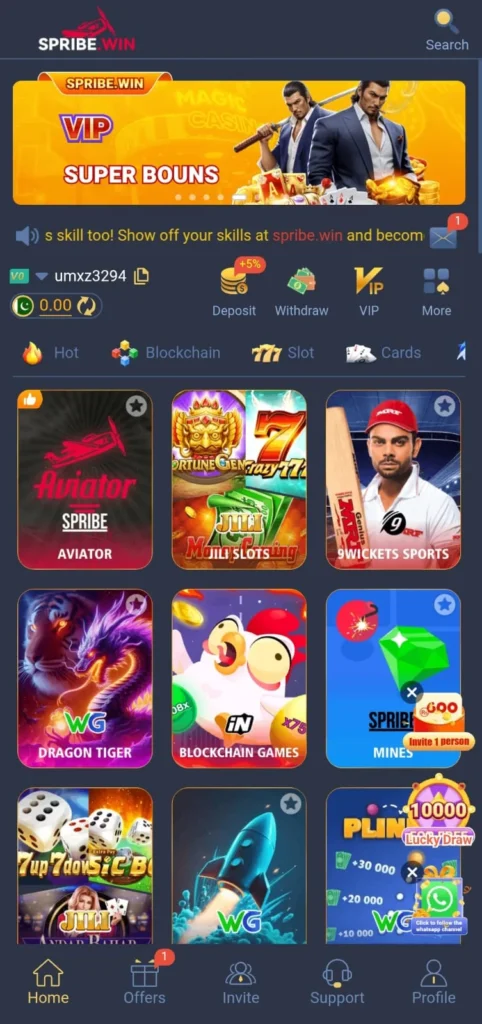 Spribe win game  Download